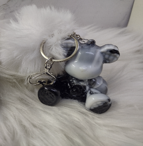 Quilted Bear Keychain