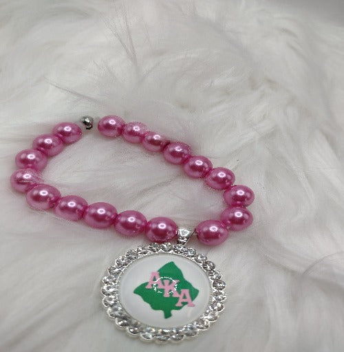 Pink Pearl AKA Stretch Bracelet & Necklace Set