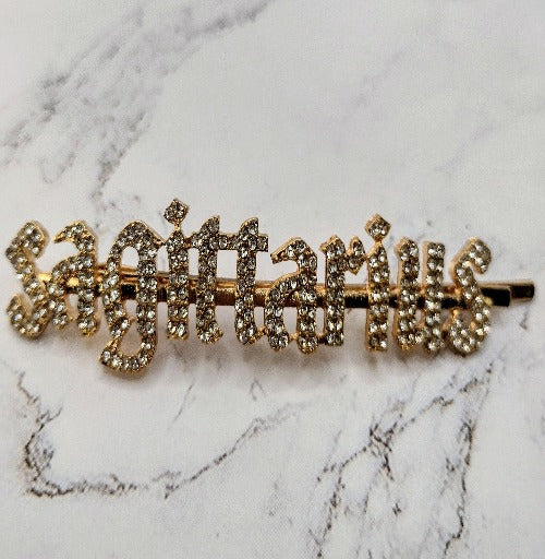 Zodiac Old English Hair Pins