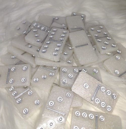 Silver Starlight Dominoes (not professional size dominos)